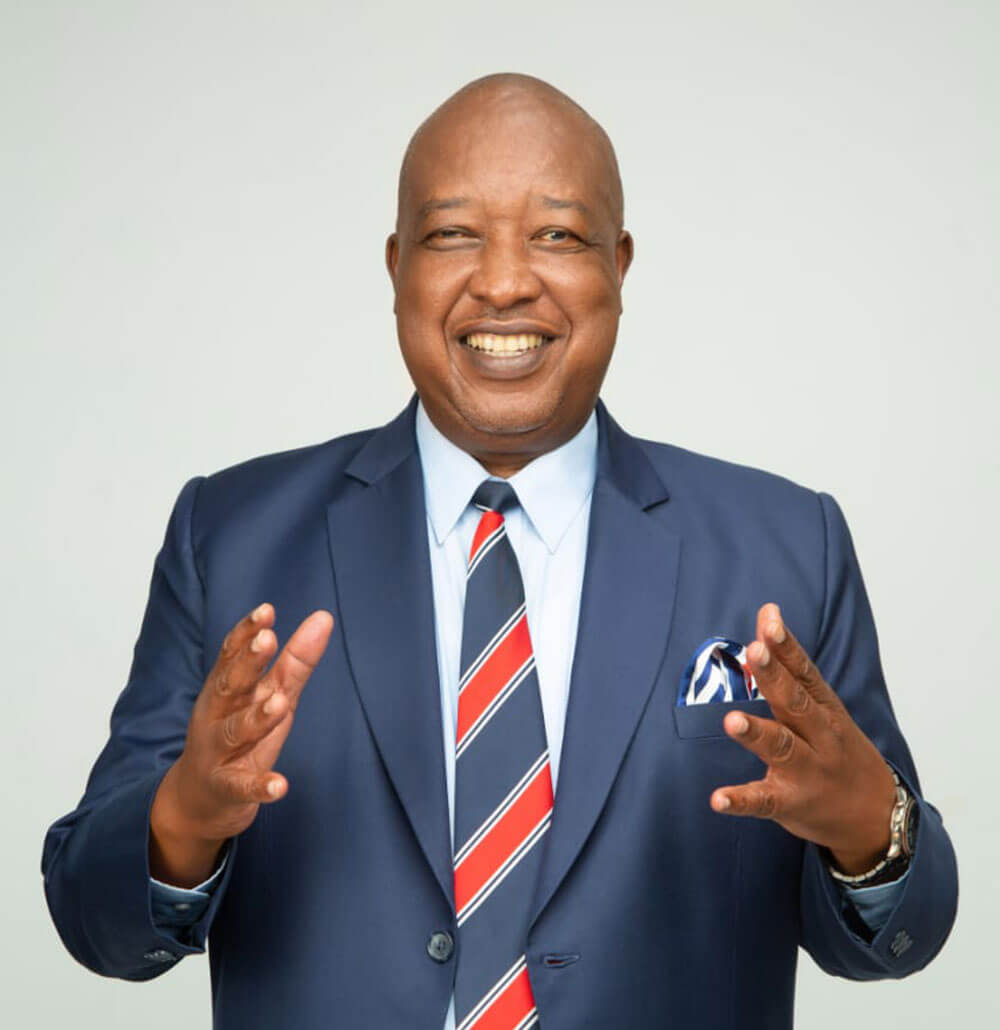 Portrait of Amos Kimwomi Nyaribo